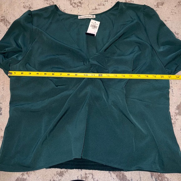 Abercrombie & Fitch Green Blouse XXL NWT - Picture 4 of 5